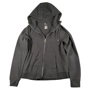 All In Motion Hoodie Womens Small Black Full Zip Hooded Thumb‎ Holes Activewear